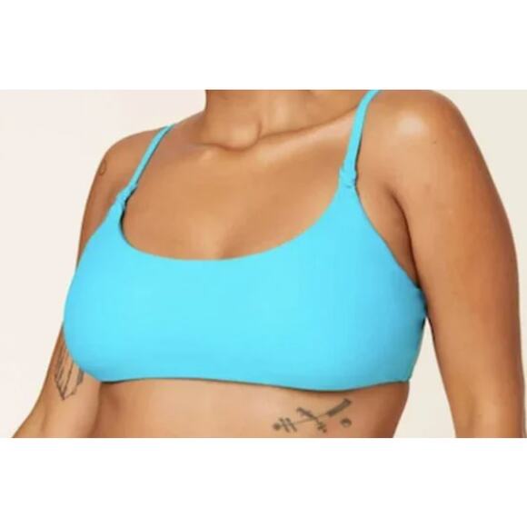 ANDIE SWIM - The Riviera Top - Size S - Aqua - NWT - Picture 1 of 6